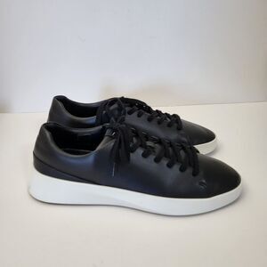 WOLF & SHEPHERD Cruise Lo Sneakers Mens 11 Black Leather Comfort Shoe Minimalist